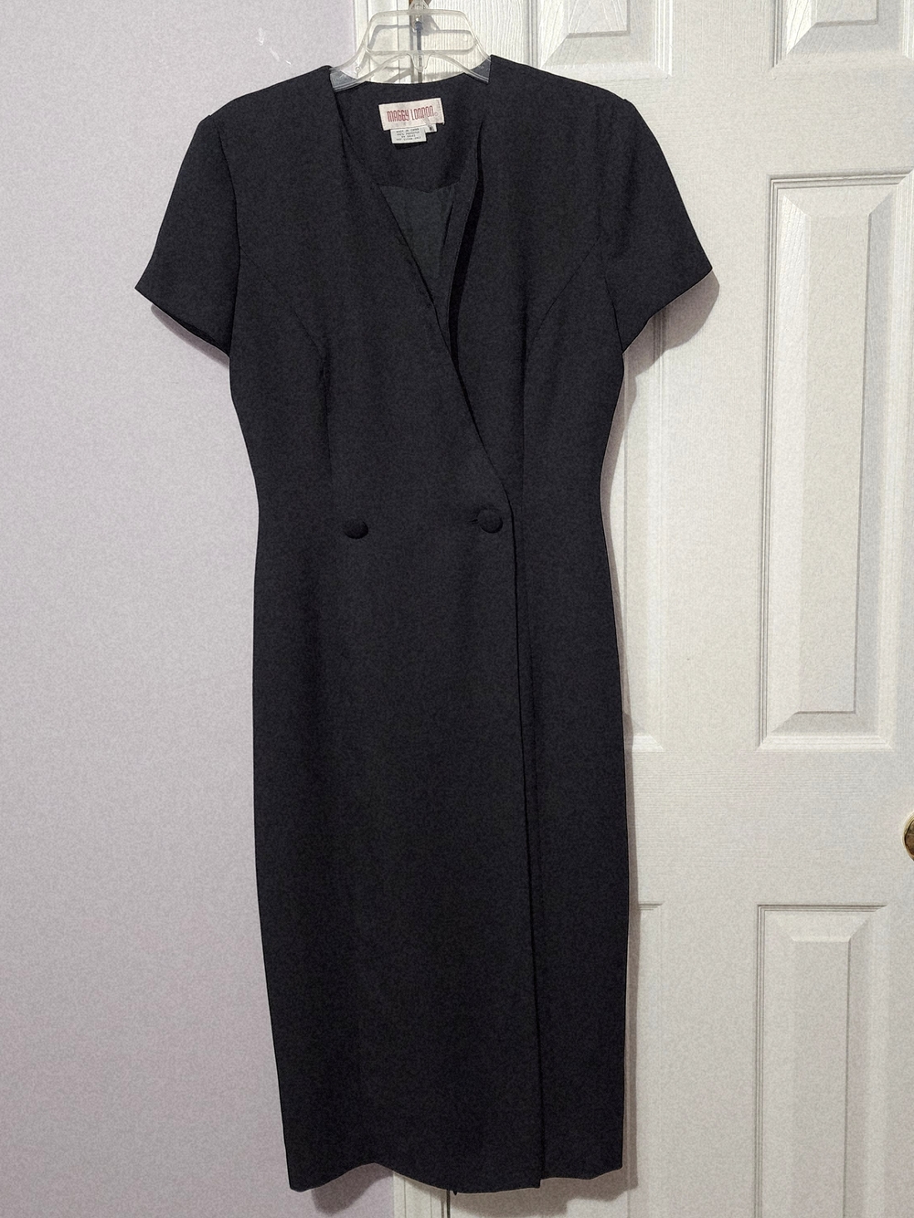 Maggy London Black Midi Sheath Dress